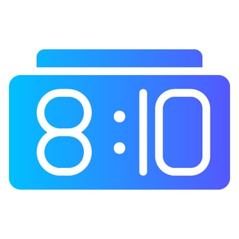 alarm gradient icon vector