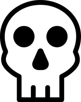 skull head icon vector