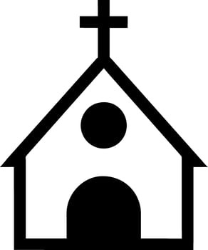 church icon vecor vector