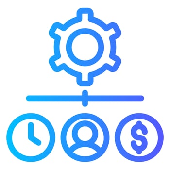 resource gradient icon vector