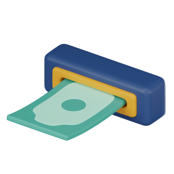 Cash Access, Atm Withdrawal, ATM Machine Icon. 3D render. png
