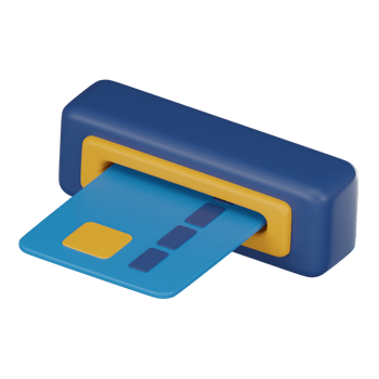 Seamless Transactions, ATM and Credit Card for Banking. 3D render. png