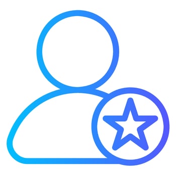 favorite gradient icon vector