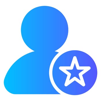 favorite gradient icon vector