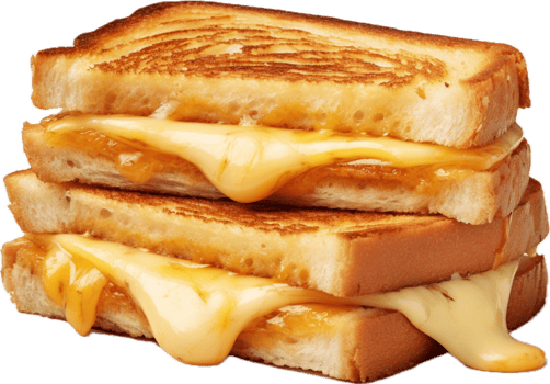 AI generated cheese toasted sandwich png
