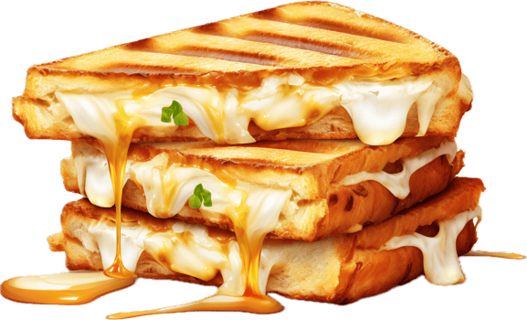 AI generated cheese toasted sandwich png