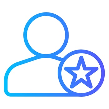 favorite gradient icon vector