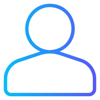 user gradient icon vector