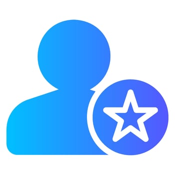 favorite gradient icon vector