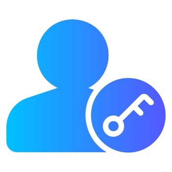 key gradient icon vector