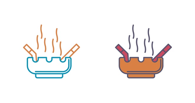 Ashtray Vector Icon