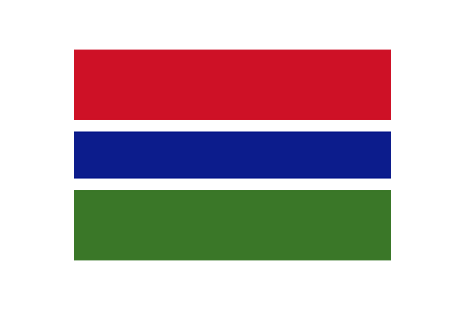 Gambia national flag transparent png