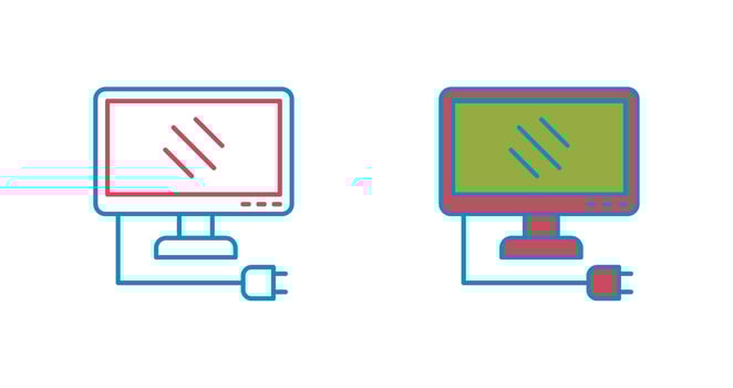 Monitor Vector Icon