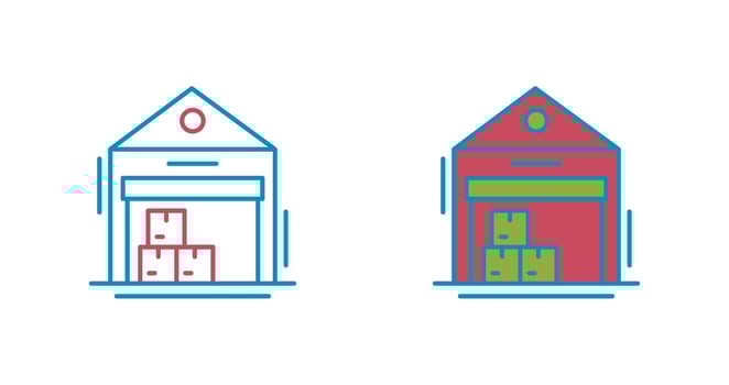 Warehouse Vector Icon
