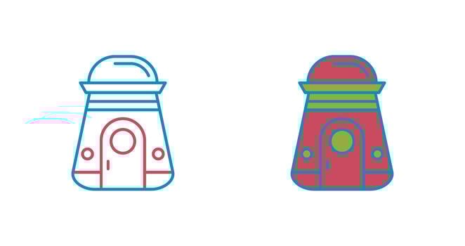 Space Capsule Vector Icon