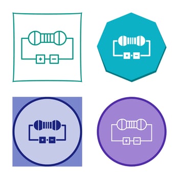 Resistor Vector Icon