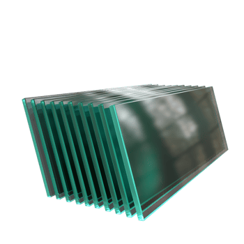 3D Realistic Transparent Tempered Glass Plate - Elegance in Clarity png