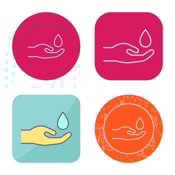 Hands Airdrop Vector Icon