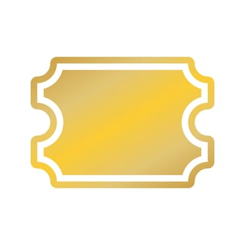 vintage label frame icon vector illustration design graphic flat style yellow color.