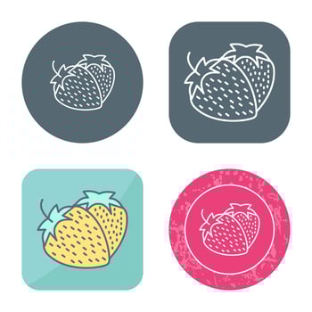 Strawberry Vector Icon