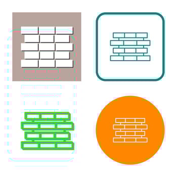 Unique Bricks Vector Icon