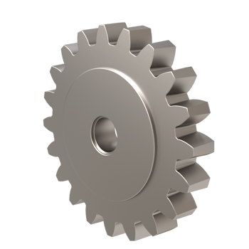 3D Realistic Gear - Precision Engineering in Three Dimensions png