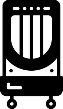 solid icon for cooler vector