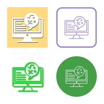Maths Vector Icon