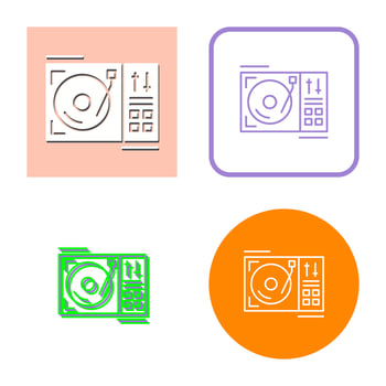 Turntable Vector Icon