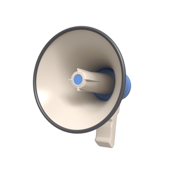 3D Realistic Megaphone Rendering - Amplify Your Message png