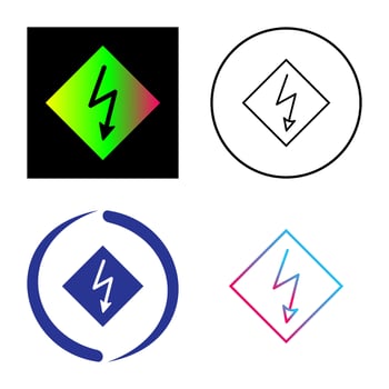 High Voltage Vector Icon