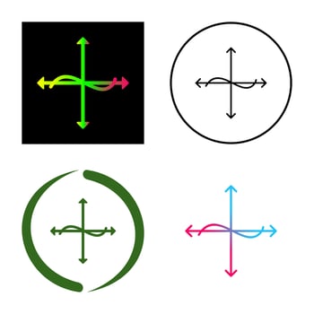Unique Graph Vector Icon