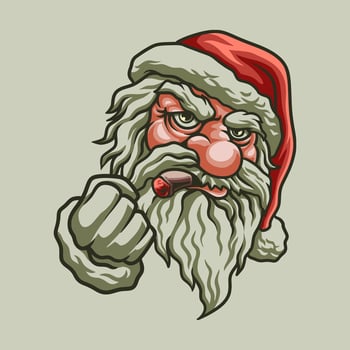 Santa Claus mascot great illustration for your branding business vector