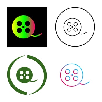 Reel Vector Icon