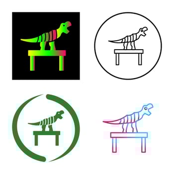 Bones Exhibit Vector Icon