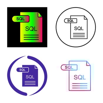 SQL Vector Icon