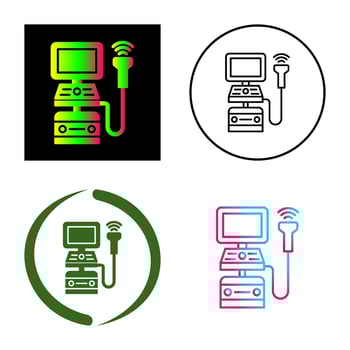 Ultrasound Machine Vector Icon