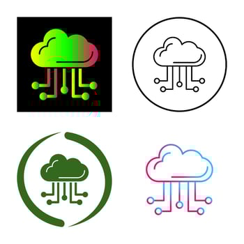 Cloud Computing Vector Icon