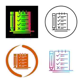 Survey Checklist Vector Icon