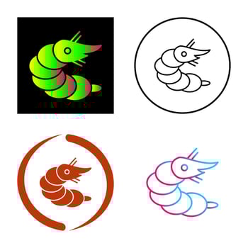 Shrimp Vector Icon