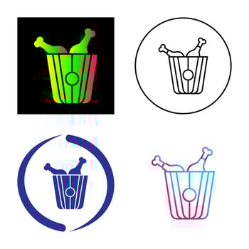 Fried Chicken Vector Icon