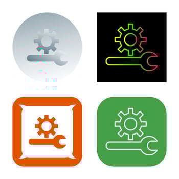 Unique Technical Support Vector Icon