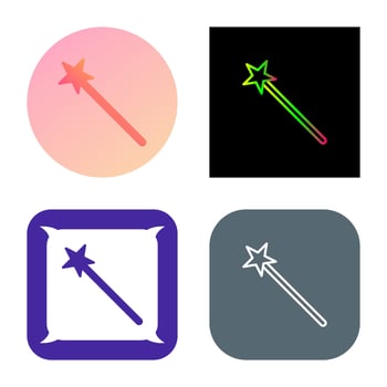 Unique Magic Vector Icon