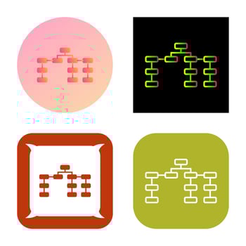 Unique Seo Structure Vector Icon