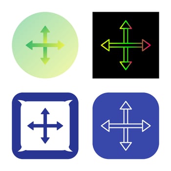 Unique Move Vector Icon