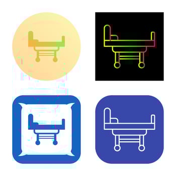 Hospital Bed Vector Icon