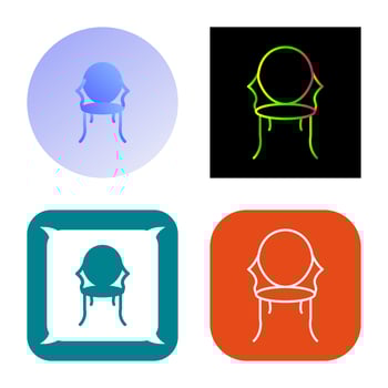 Ancient Chair Vector Icon