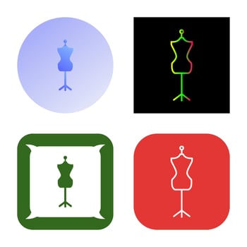 Dress Holder Vector Icon