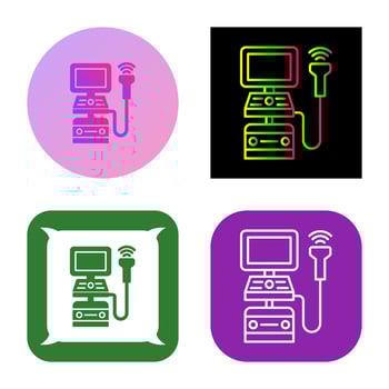 Ultrasound Machine Vector Icon