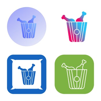 Fried Chicken Vector Icon